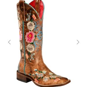 MACIE BEAN WOMEN'S ROSE GARDEN COWGIRL BOOTS - SQU